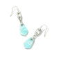 ASHLYN MULTI STONE DROP EARRINGS RHODIUM LIGHT BLUE MIX - She Chester