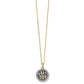 Neptunes Rings Two Tone Circle Necklace