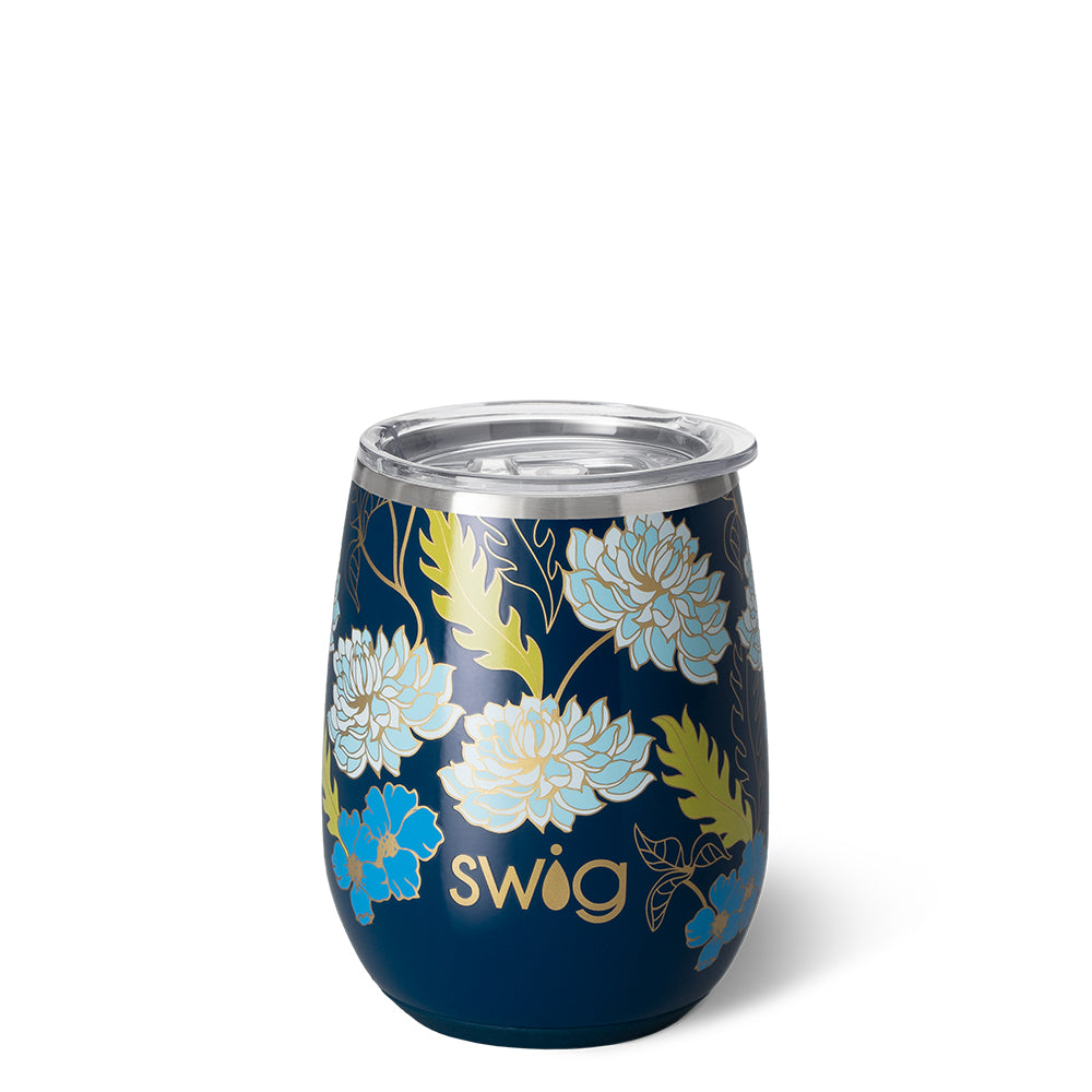 Water Lily Stemless Wine Cup (14oz)