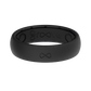 Thin Black/Black Groove Ring -