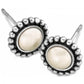 Silver Pearl Luster Mini Post Earrings - J20902