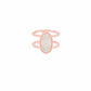 016703 Elyse Rose Gold Irr Drusy 8