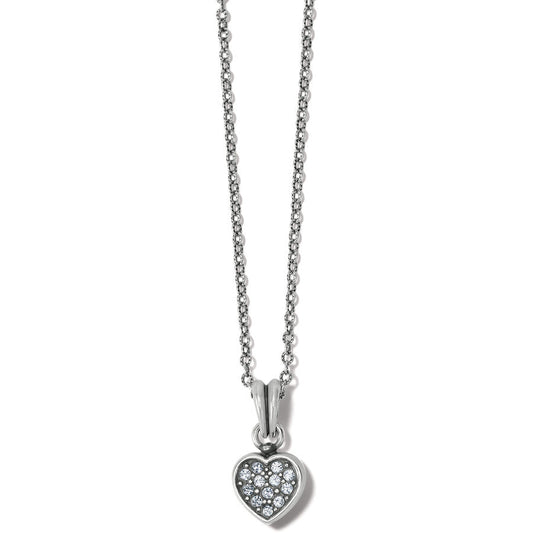 Meridian Zenth Silver Heart Necklace - JM7370