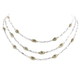 Beaded Two Tone Triple Strand Necklace N2794 - A000 - She Chester