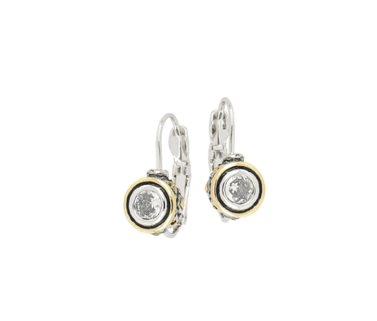 Beijos 5mm CZ Bezel Set Earrings F5016 - AF00 - She Chester