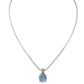 Beijos Cor 10x10mm Cushion Cut Pendant Necklace K5246 - A603 - She Chester