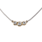 Beijos Three Stone CZ Necklace N5028 - AF03 - She Chester