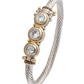Beijos Three Stone CZ Wire Bracelet B5031 - AF00 - She Chester