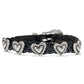 Black Roped Heart Braided Bracelet - 07475A - She Chester