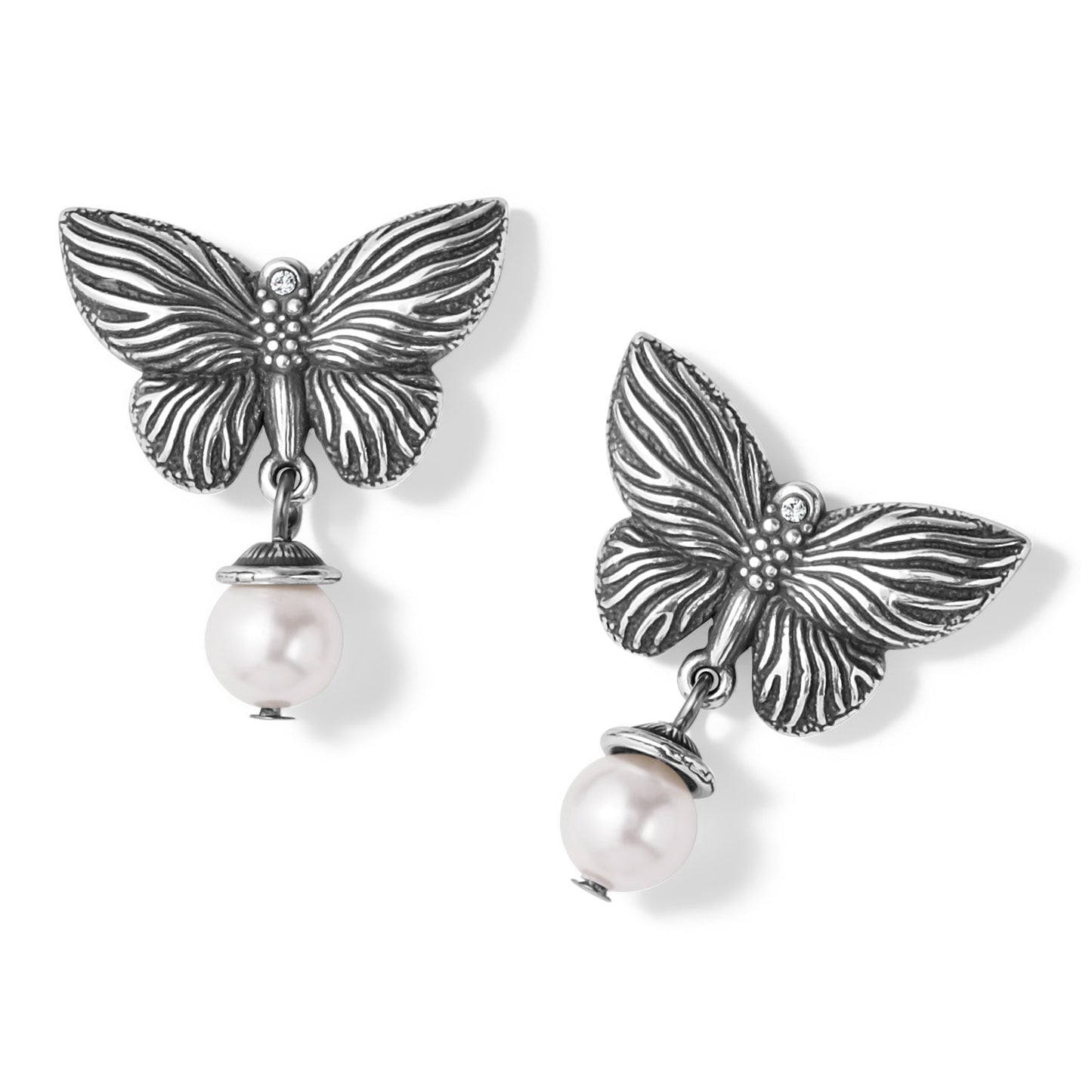 Bloom Butterfly Pearl Earrings - She Chester