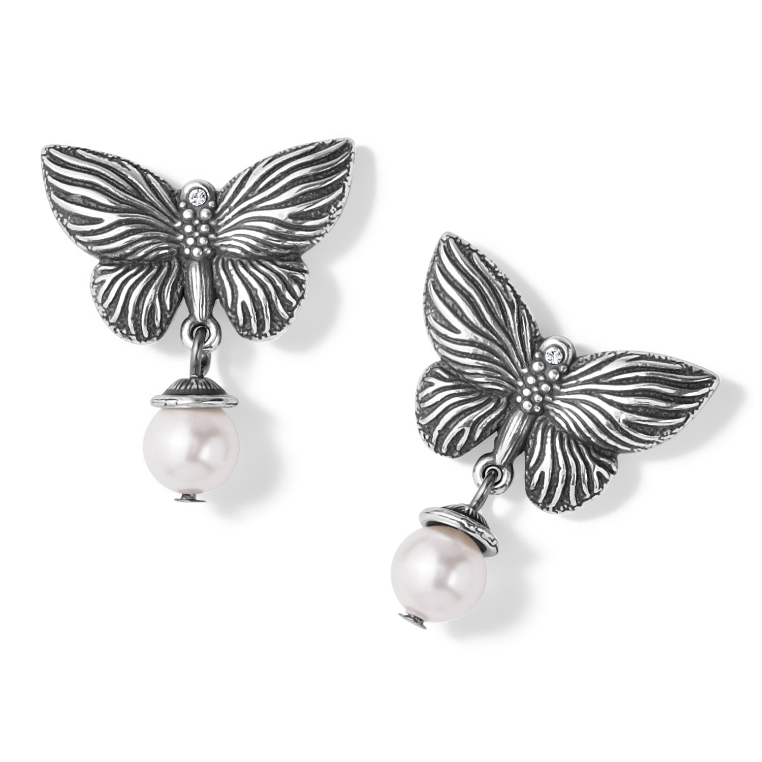 Bloom Butterfly Pearl Earrings - She Chester