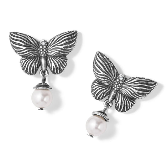 Bloom Butterfly Pearl Earrings - She Chester