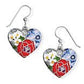 Blossom Hill Heart French Wire Earrings - She Chester