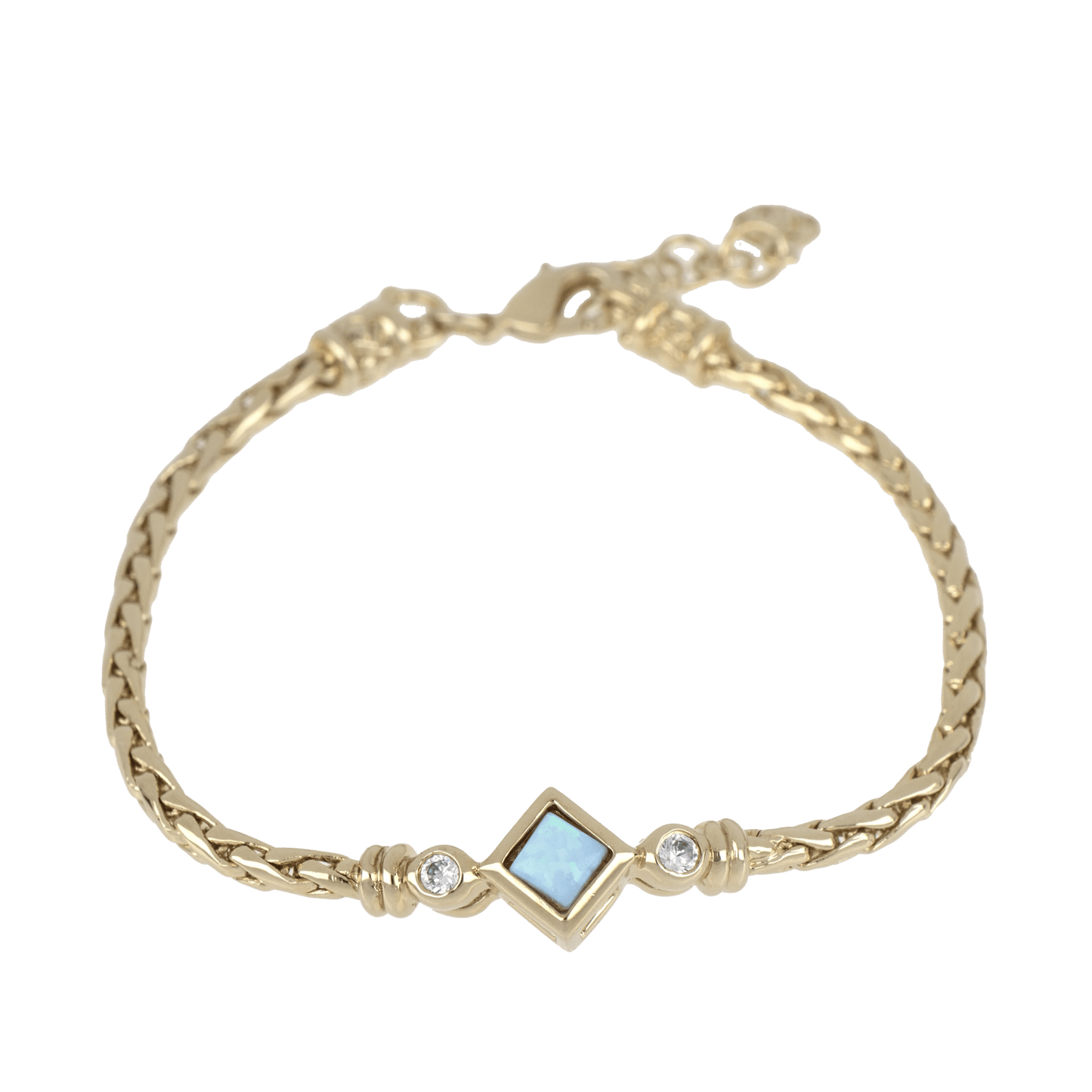 Blue Opal Diamond Bracelet B5568 - G6F0 - She Chester