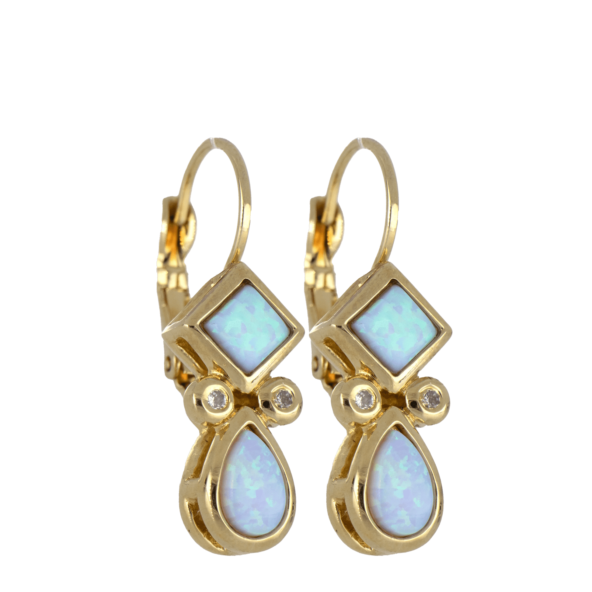 Blue Opal Multi Shape French Wire F5562 - G6F0 - She Chester