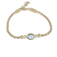 Blue Opal Oval Bracelet B5570 - G6F0 - She Chester