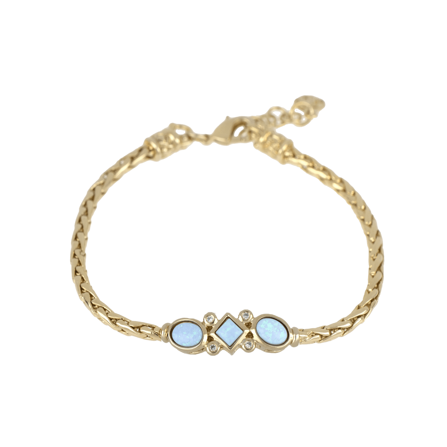 Blue Opal Trio Bracelet b5569 - G6F0 - She Chester
