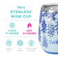 Bluebonnet Stemless Wine Cup 14oz - She Chester