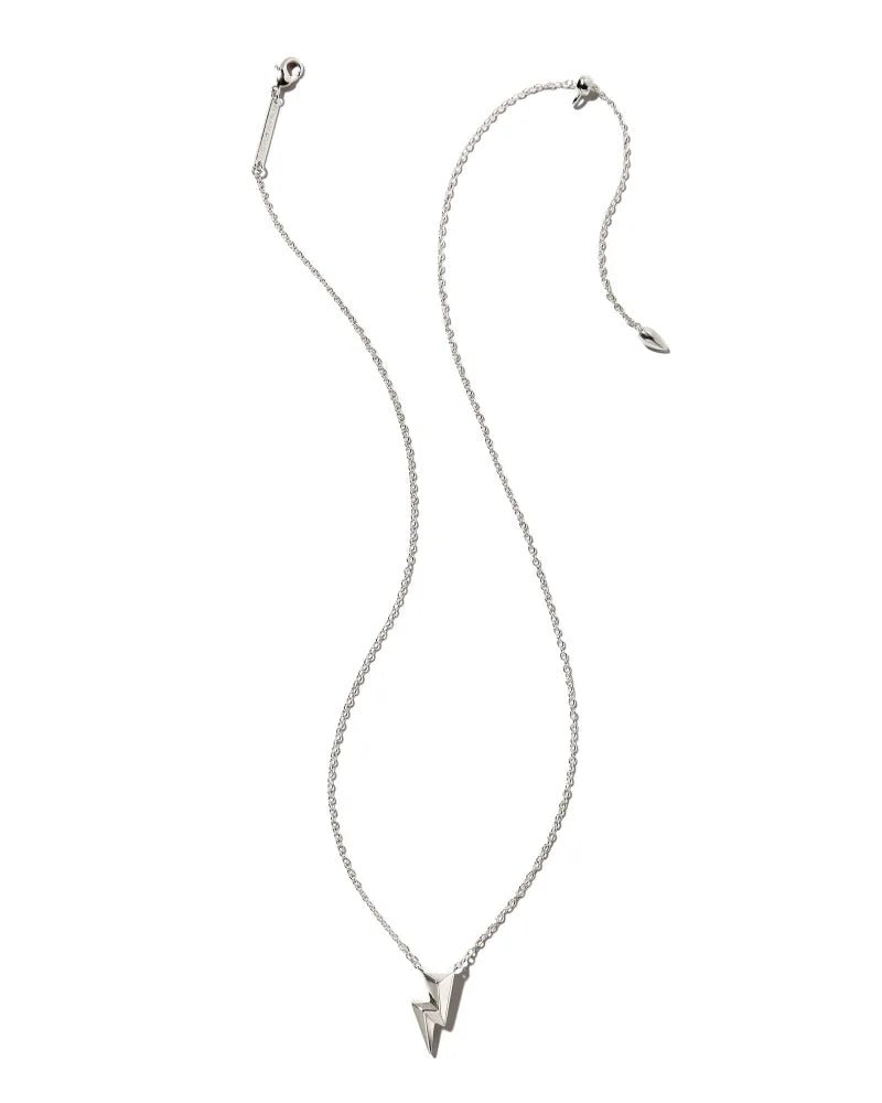 Bolt Rhod Pendant Necklace - She Chester