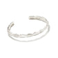 BROOKE CUFF BRACELET RHODIUM METAL - She Chester