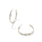 BROOKE HOOP EARRINGS RHODIUM METAL - She Chester