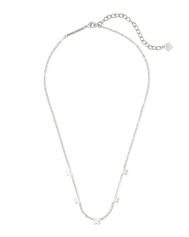 Lillia Butterfly Silver Strand Necklace