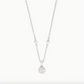 Nola Silver Necklace Iridescent Drusy
