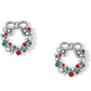 Eternal Joy Christmas Wreath Earrings - J22333