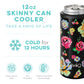 Fleur Noir Skinny Can Cooler