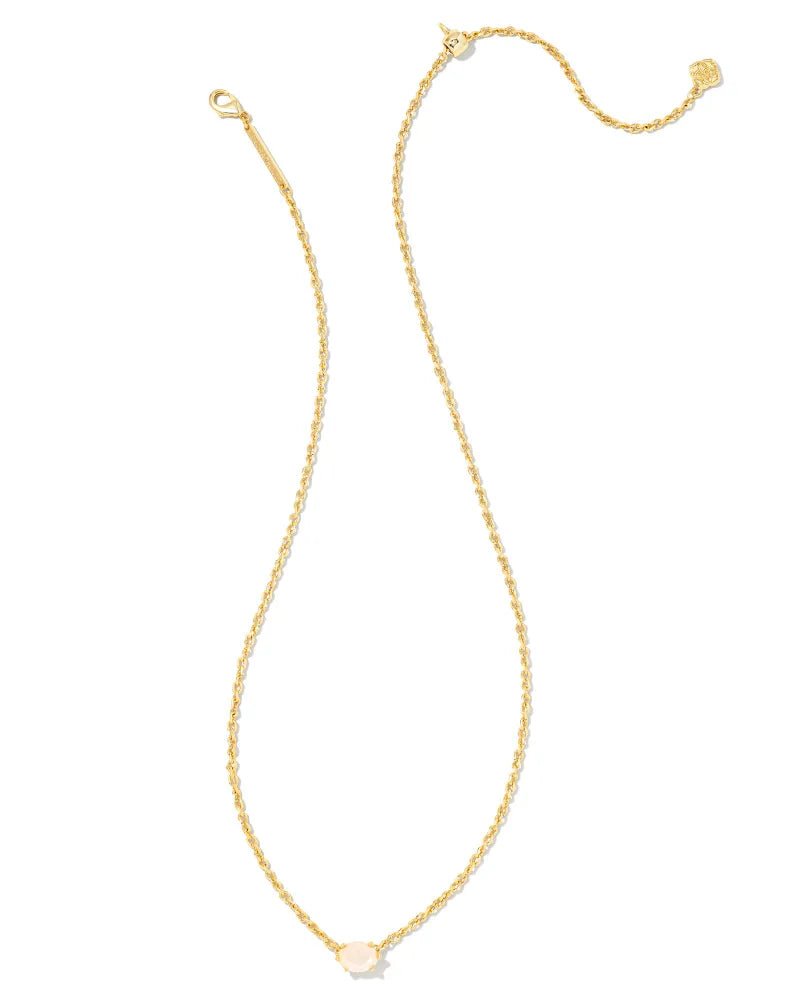 Cailin Pendant Necklace Gold Champagne Opal Crystal - She Chester