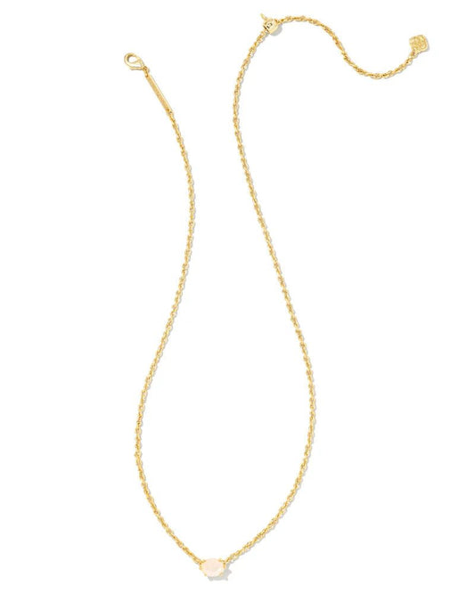 Cailin Pendant Necklace Gold Champagne Opal Crystal - She Chester