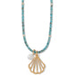 Calypso Shell Turq Necklace - She Chester