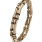 Canias Gold Collection Two Row Hinged Bangle Bracelet B4066 - G00L - She Chester