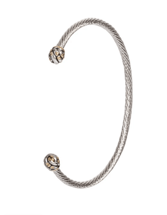 Canias Original Collection Thin Wire Cuff Bracelet B4074 - A000 - She Chester
