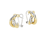 Carvão Omega Clip Post Earrings - E5116 - A000 - She Chester