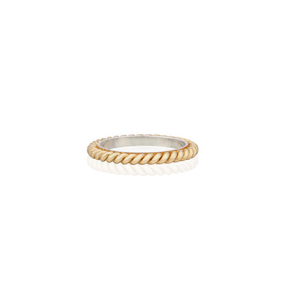 Gold Small Twisted Ring -