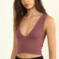 Plunge V Crop Tank Top