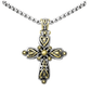 Celebration Collection Two Tone Cross Slider with Chain K3968 - A003 - She Chester