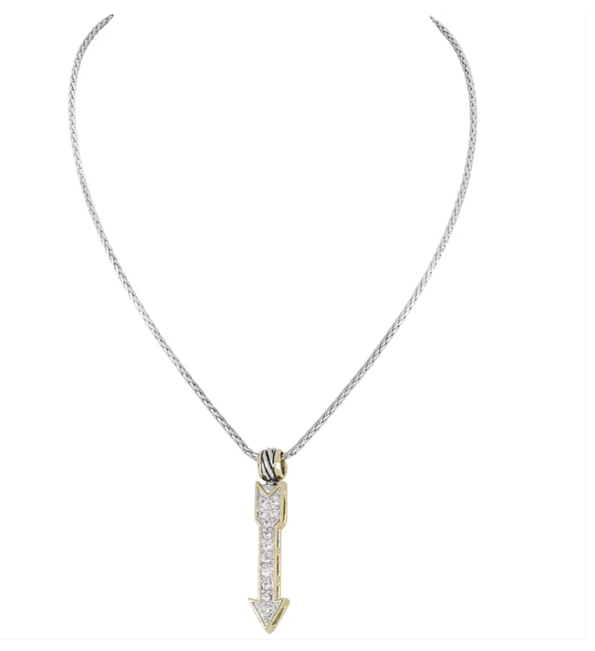 Celebration Petite Pavé Arrow Necklace K5250 - AF03 - She Chester