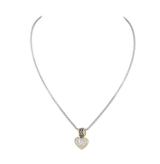 Celebration Petite Pavé Heart Necklace K5248 - AF03 - She Chester