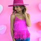 Cloe Hot Pink Feather Tank -