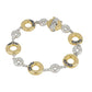 CICLO D'AMOR MULTI CIRCLE SINGLE ROW TWO TONE BRACELET - She Chester