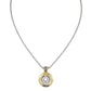 CICLO D'AMOR PAVÉ & GOLD LARGE INSET PENDANT - She Chester