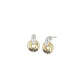 CICLO D'AMOR PETITE TWO TONE POST EARRINGS - She Chester