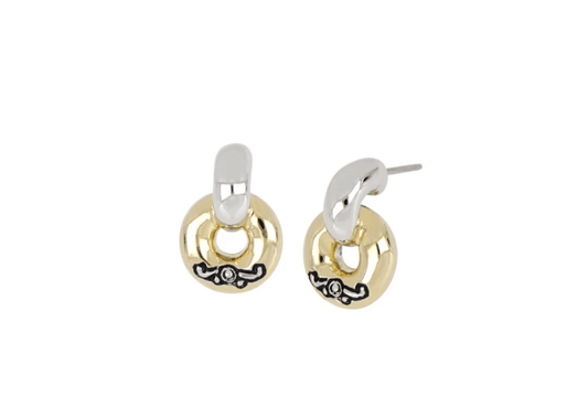 Ciclo D'Amor Petite Two Tone Post Earrings - M5198 - A000 - She Chester
