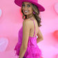 Cloe Hot Pink Feather Tank - She Chester