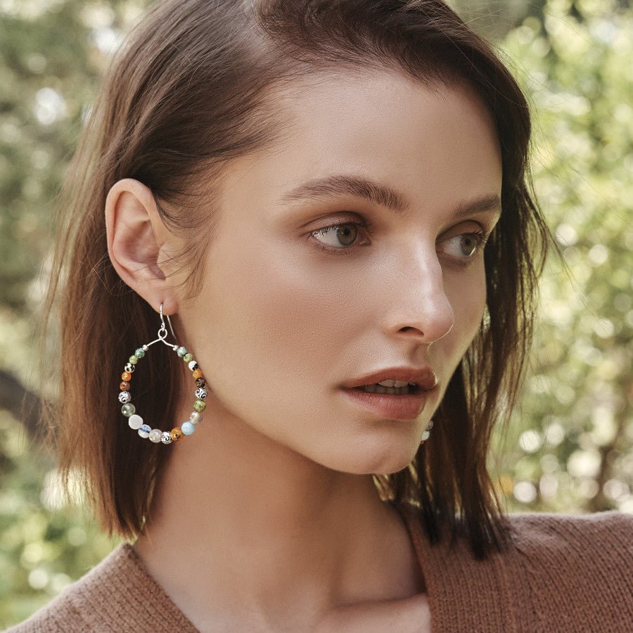 Contempo Desert Sky Drop Hoop Earrings - JA9277 - She Chester