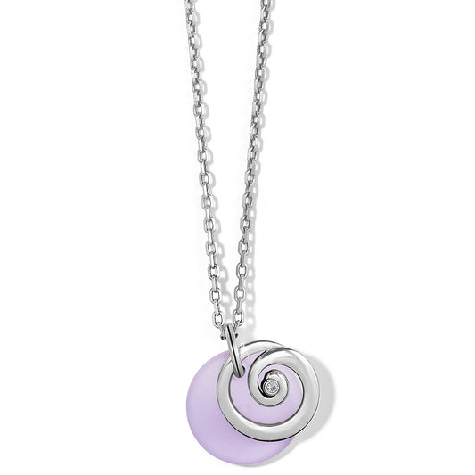 Contempo Glass Candy Purple Necklace - She Chester
