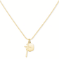 Cross Charm Necklace 18k Gold Vermeil - She Chester