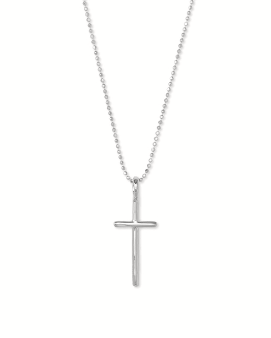 Cross Charm Necklace Sterling Silver - She Chester